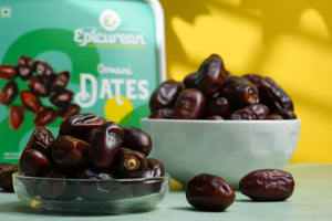 Epicurean Fresh Omani Dates 500 gm | 100% Natural | No Artificial Flavour | No Preservatives | Fresh & Soft Dates with Natural Sweetness