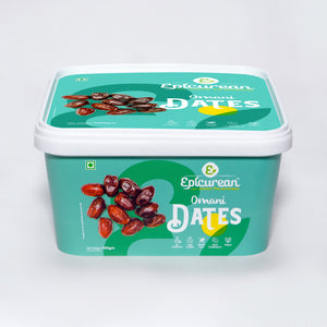 Epicurean Fresh Omani Dates 500 gm | 100% Natural | No Artificial Flavour | No Preservatives | Fresh & Soft Dates with Natural Sweetness